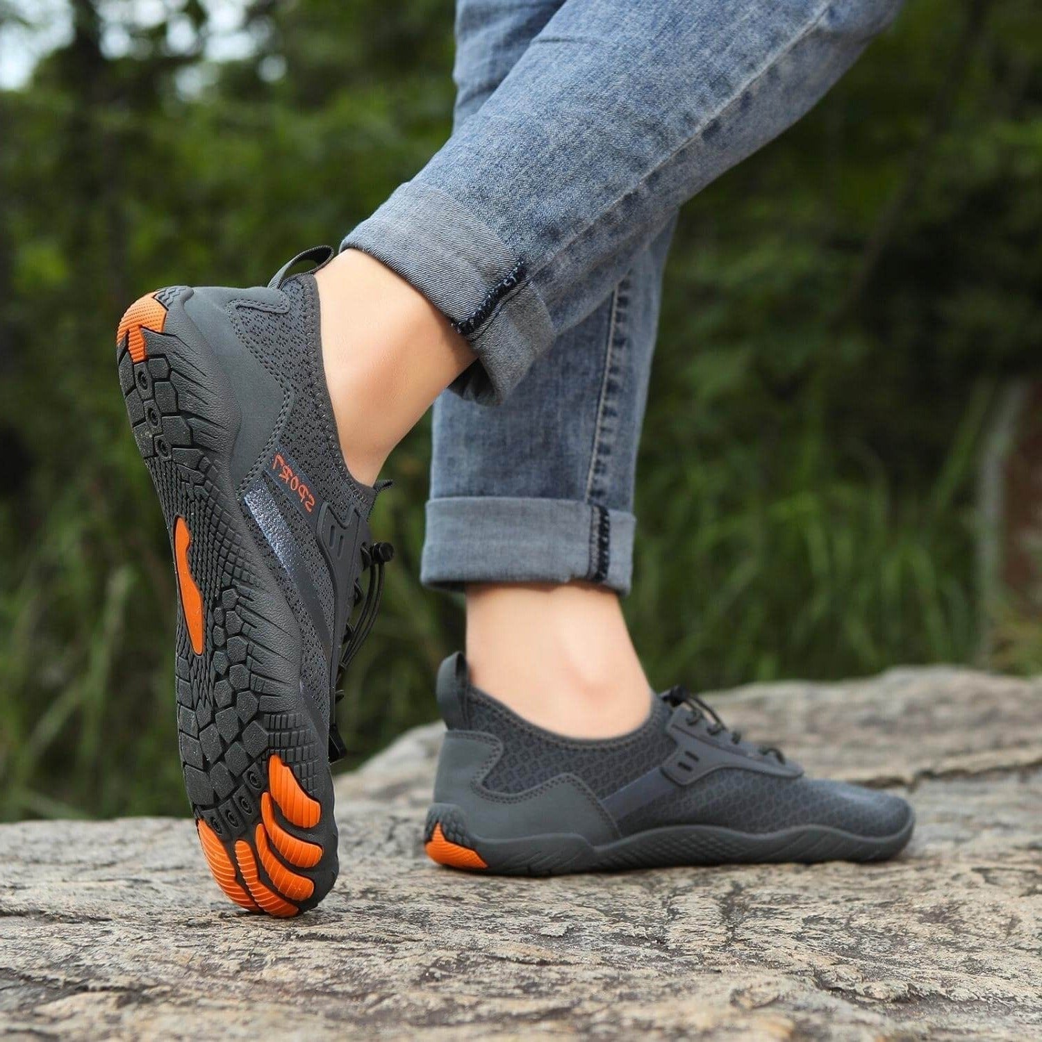 Unisex Knit Barefoot Shoes - Grey