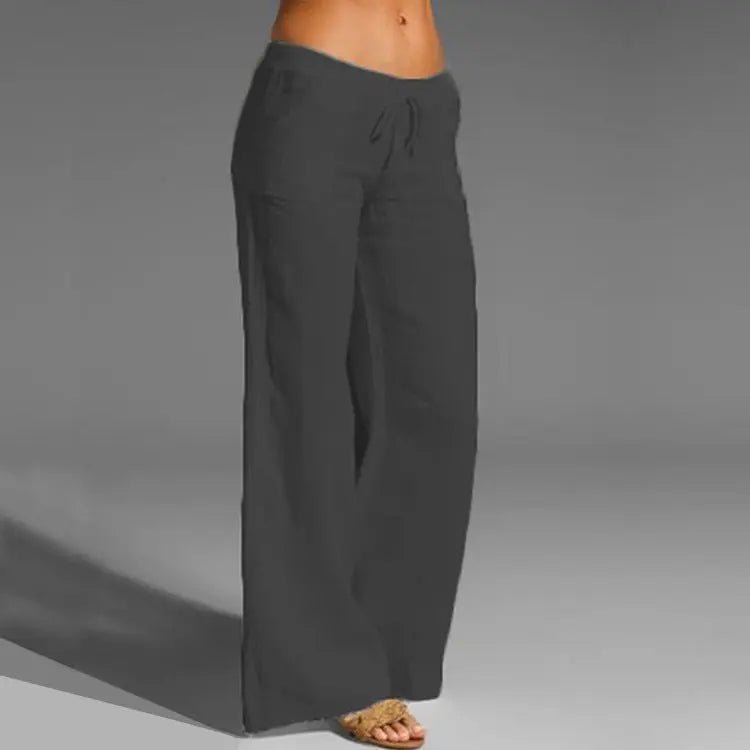 Women's Wide-Leg Pants - Black