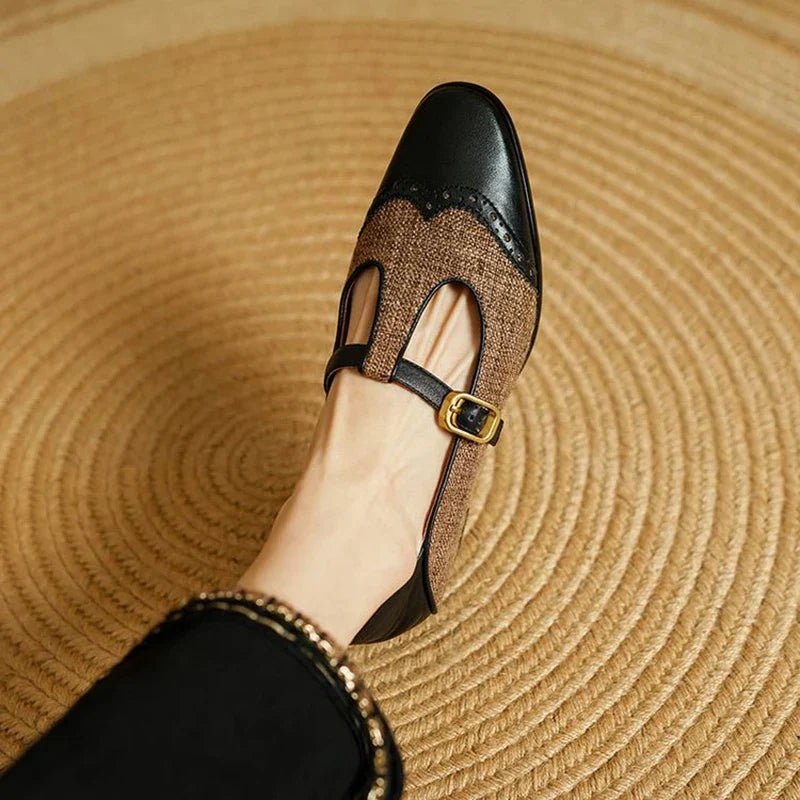 Women's Leather Mary Jane Shoes