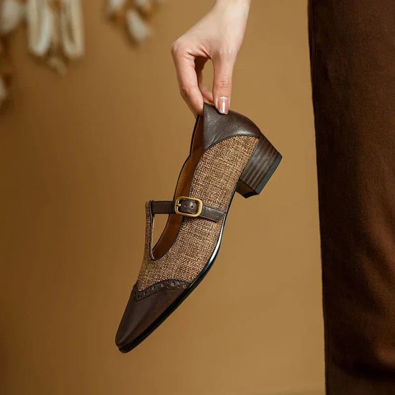 Women's Leather Mary Jane Shoes