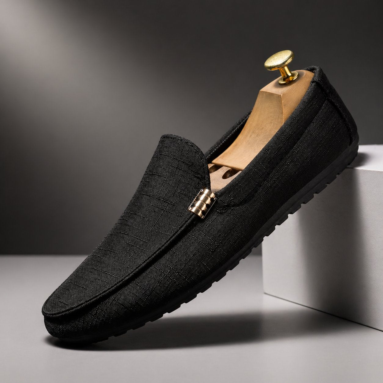 Men's Driving Loafers - Black