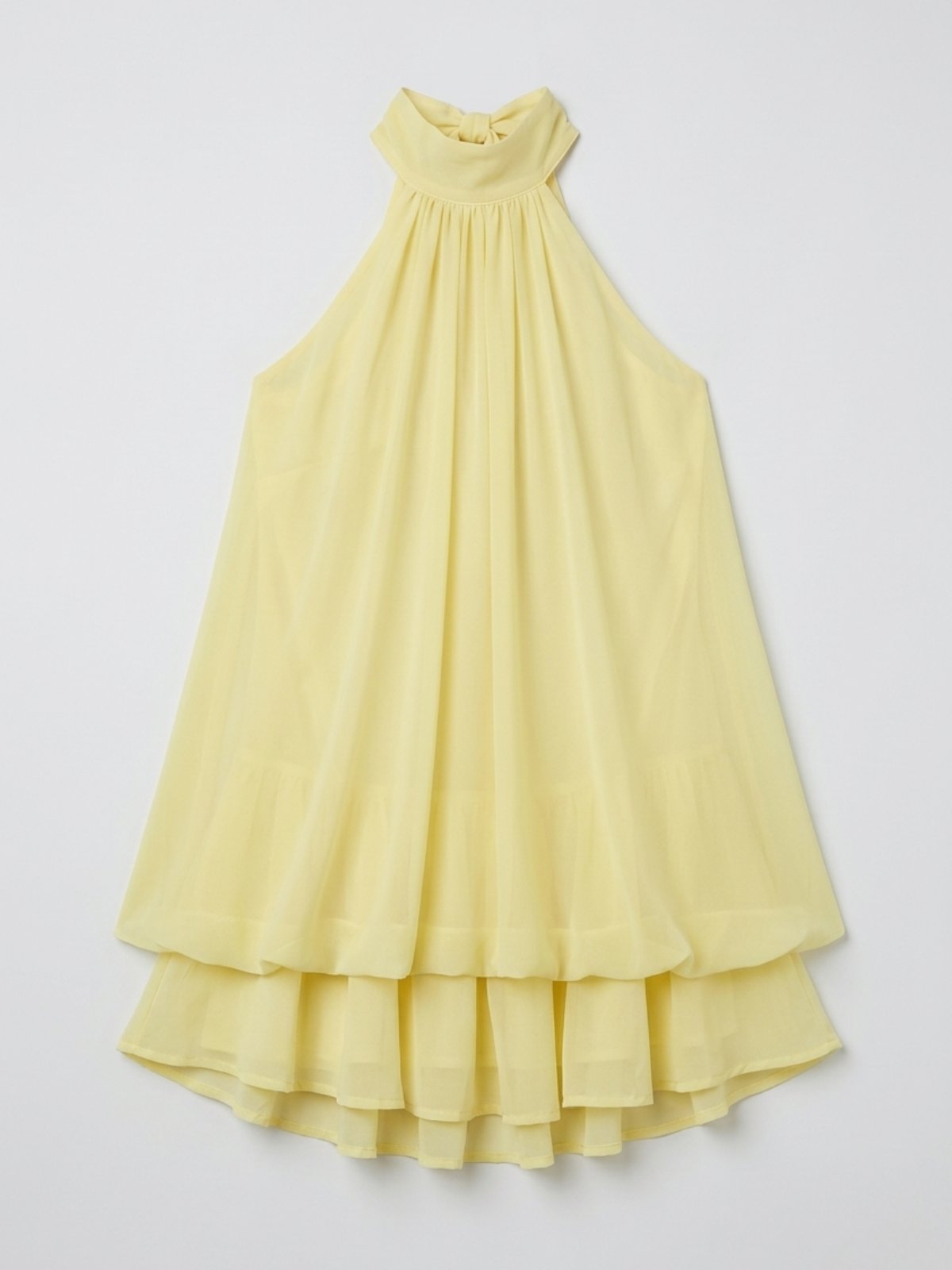 Women's Chiffon Halter Mini Dress