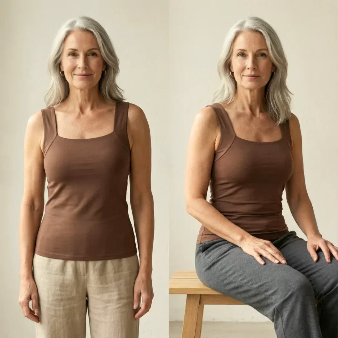Women's Square Neck Cotton Tank Top