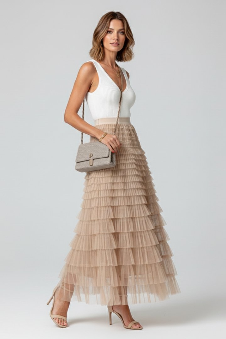Women's Tulle Maxi Skirt