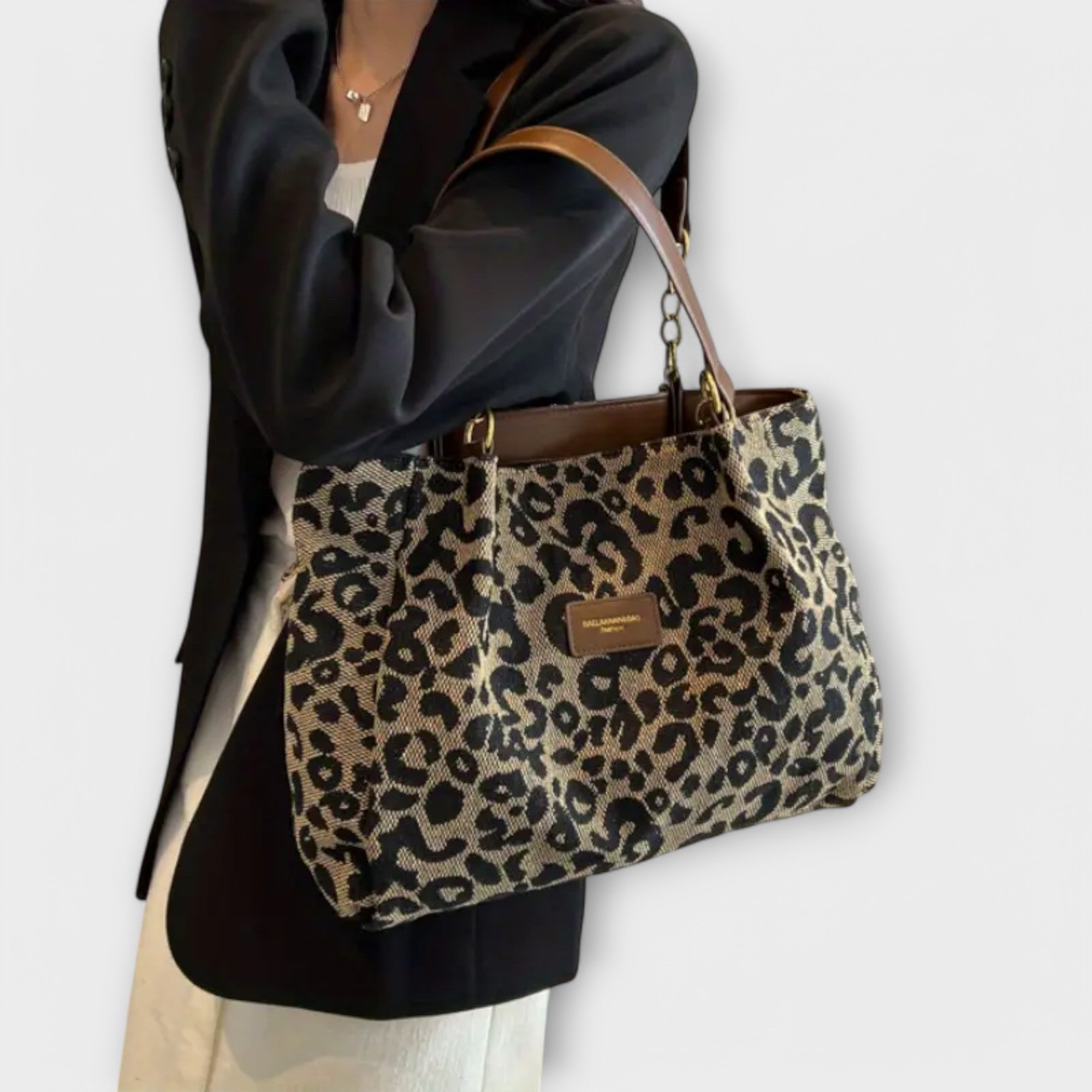 Women's Leopard Print Tote Bag