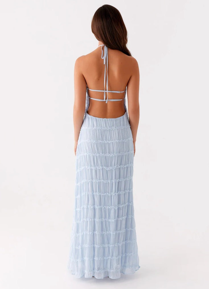 Halter Bodycon Maxi Dress
