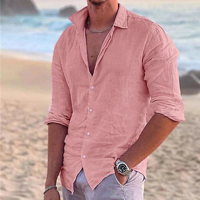 Men's Beach Shirt - Pink