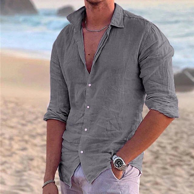 Men's Beach Shirt - Grey