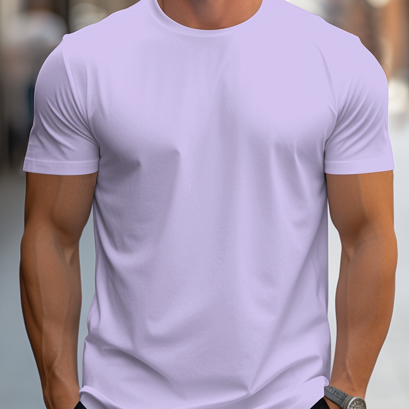 Men's Slim T-Shirt - Purple