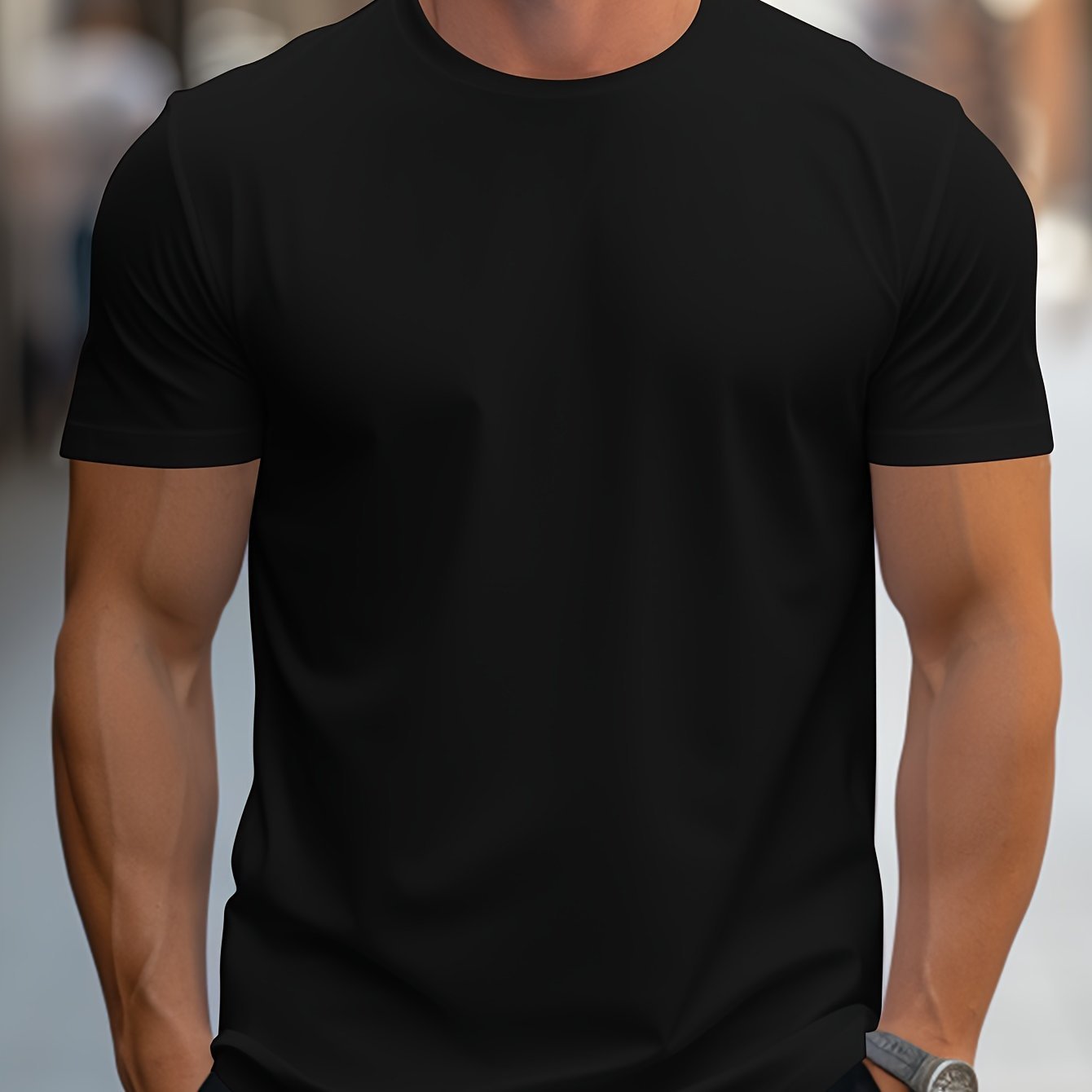 Men's Slim T-Shirt - Black