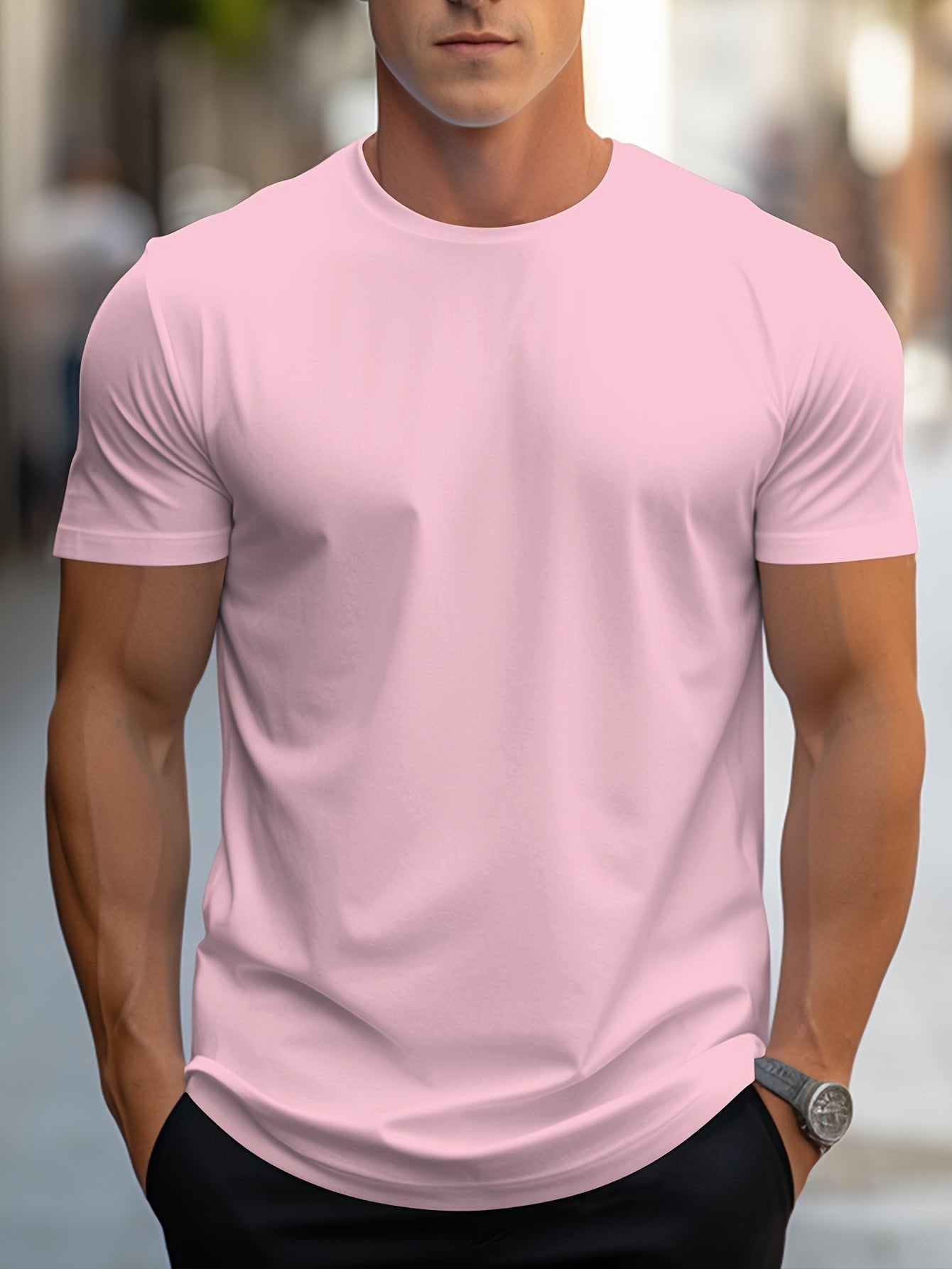 Men's Slim T-Shirt - Pink