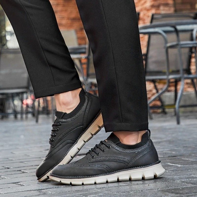 Men's Suede Brogue Sneakers