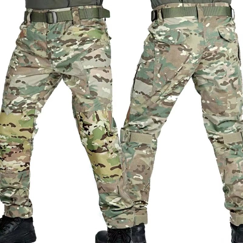 Men's Tactical Cargo Pants - Camo Green