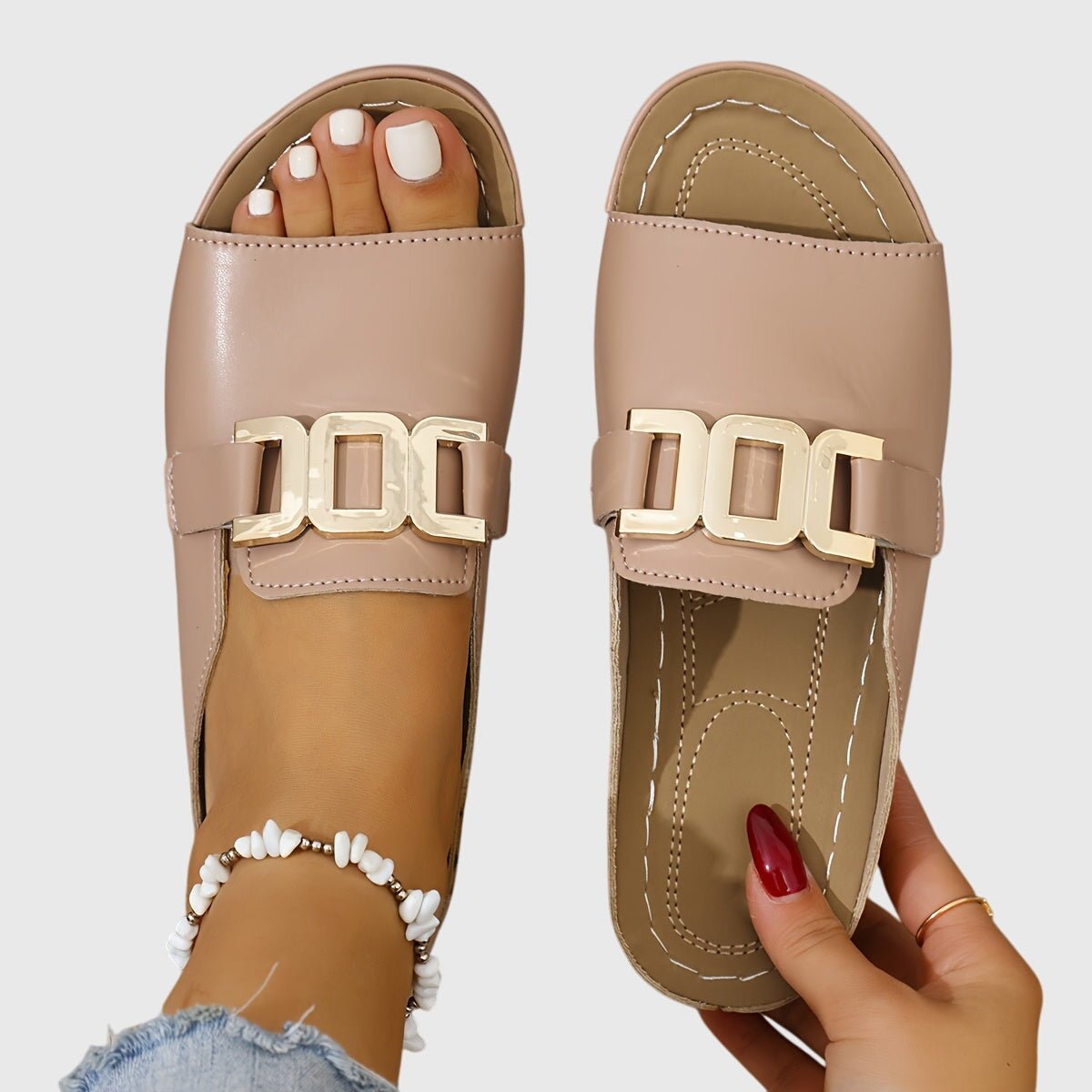 Women's Platform Slide Sandals - Pink
