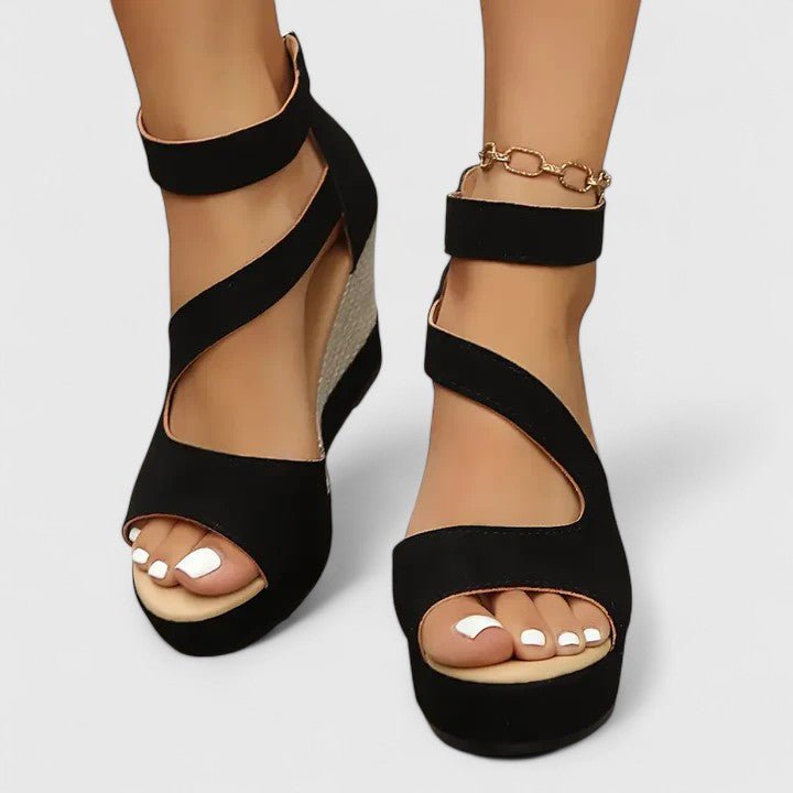 Women's Suede Wedge Sandals