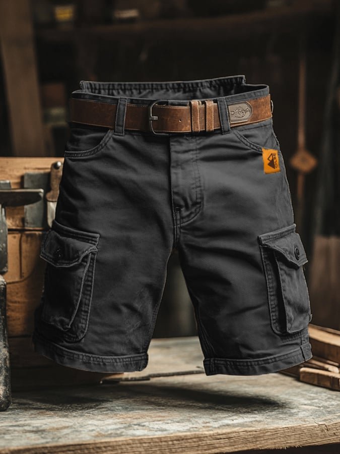 Men's Cargo Shorts - Black