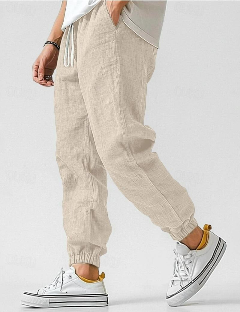 Men's Jogger Pants - Beige