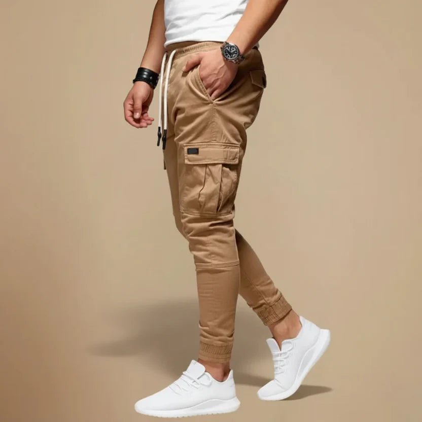 Men's Slim Cargo Joggers - Khaki