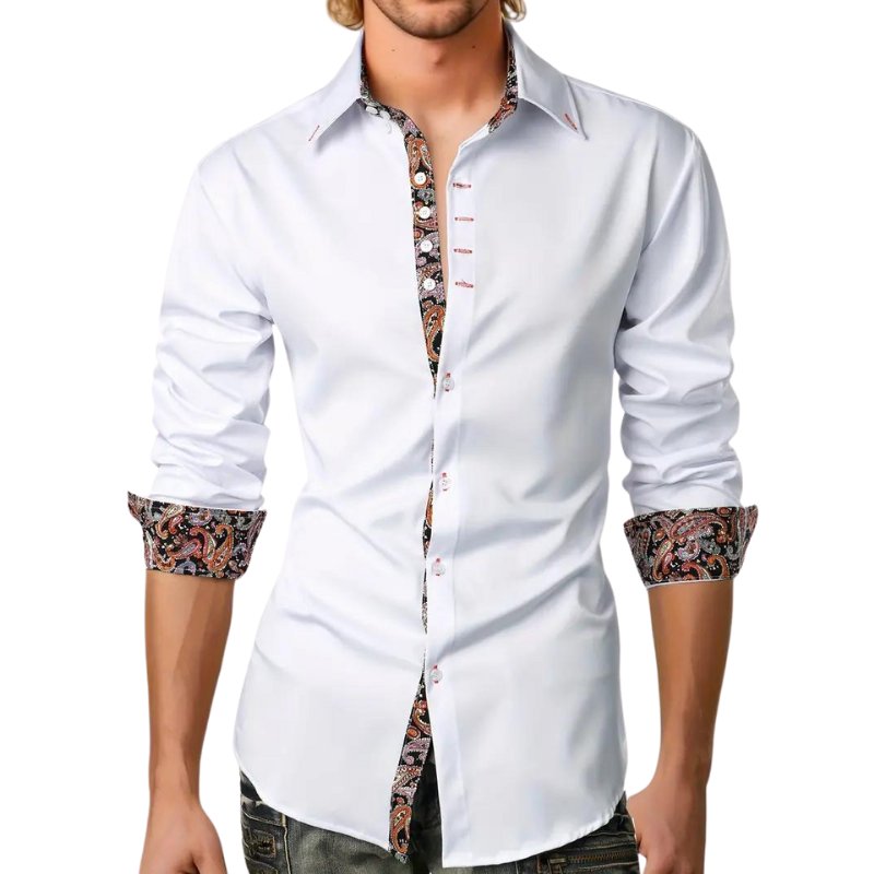 Men's Slim Paisley Shirt