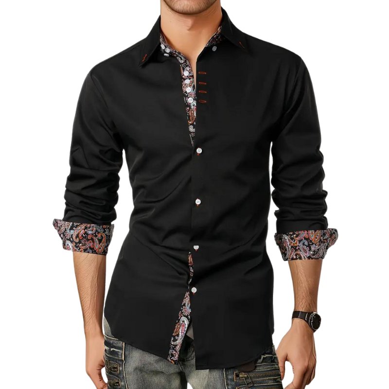 Men's Slim Paisley Shirt