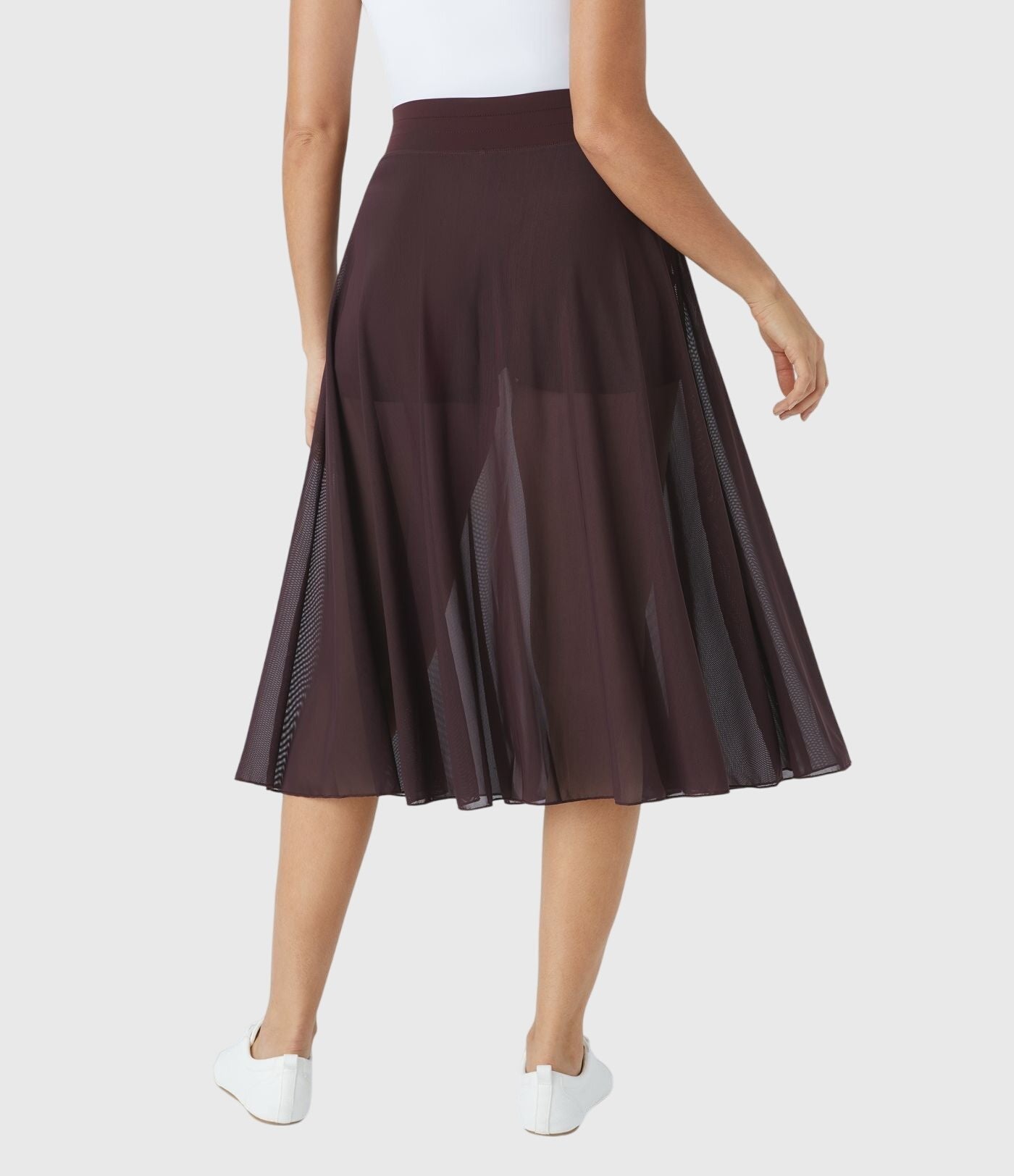 Women's Chiffon Wrap Midi Skirt