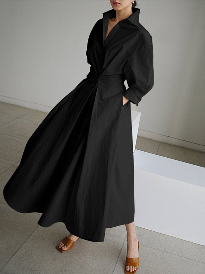 Women's Maxi Shirt Dress