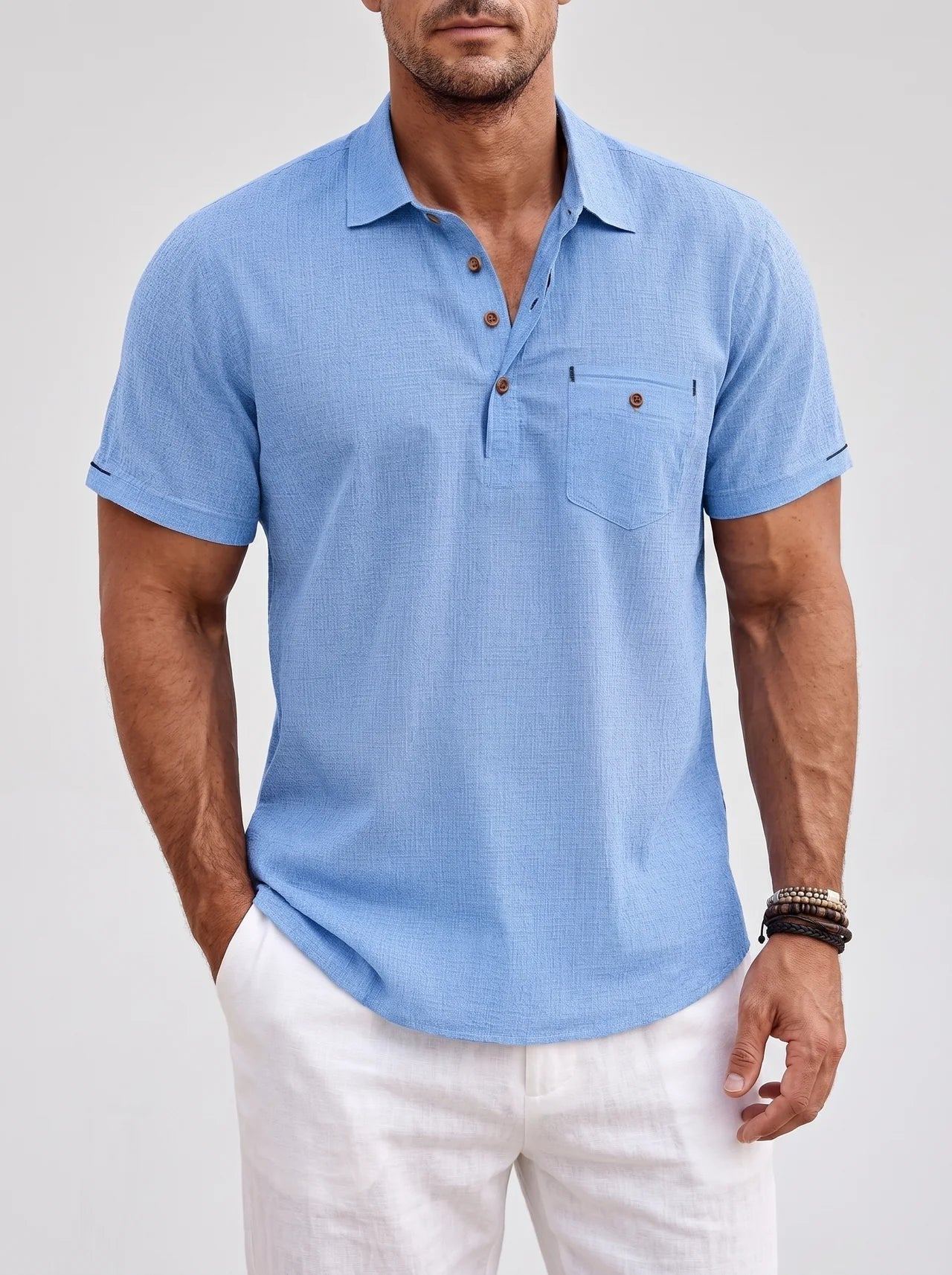 Men's Shirt - Light Blue