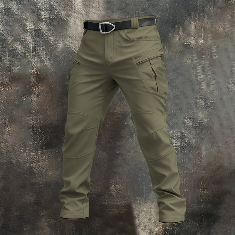 Men's Softshell Tactical Cargo Pants - Army Green