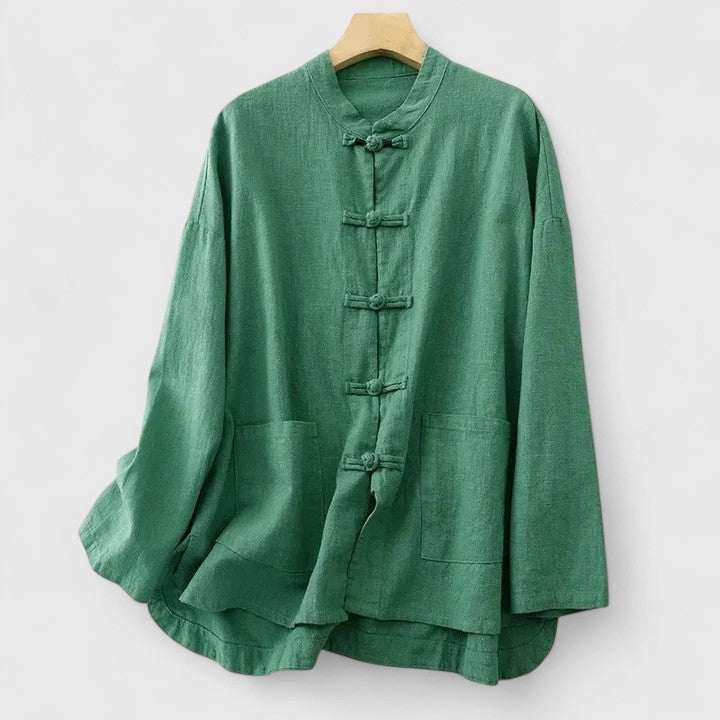 Men's Tang-Style Shirt Jacket - Green