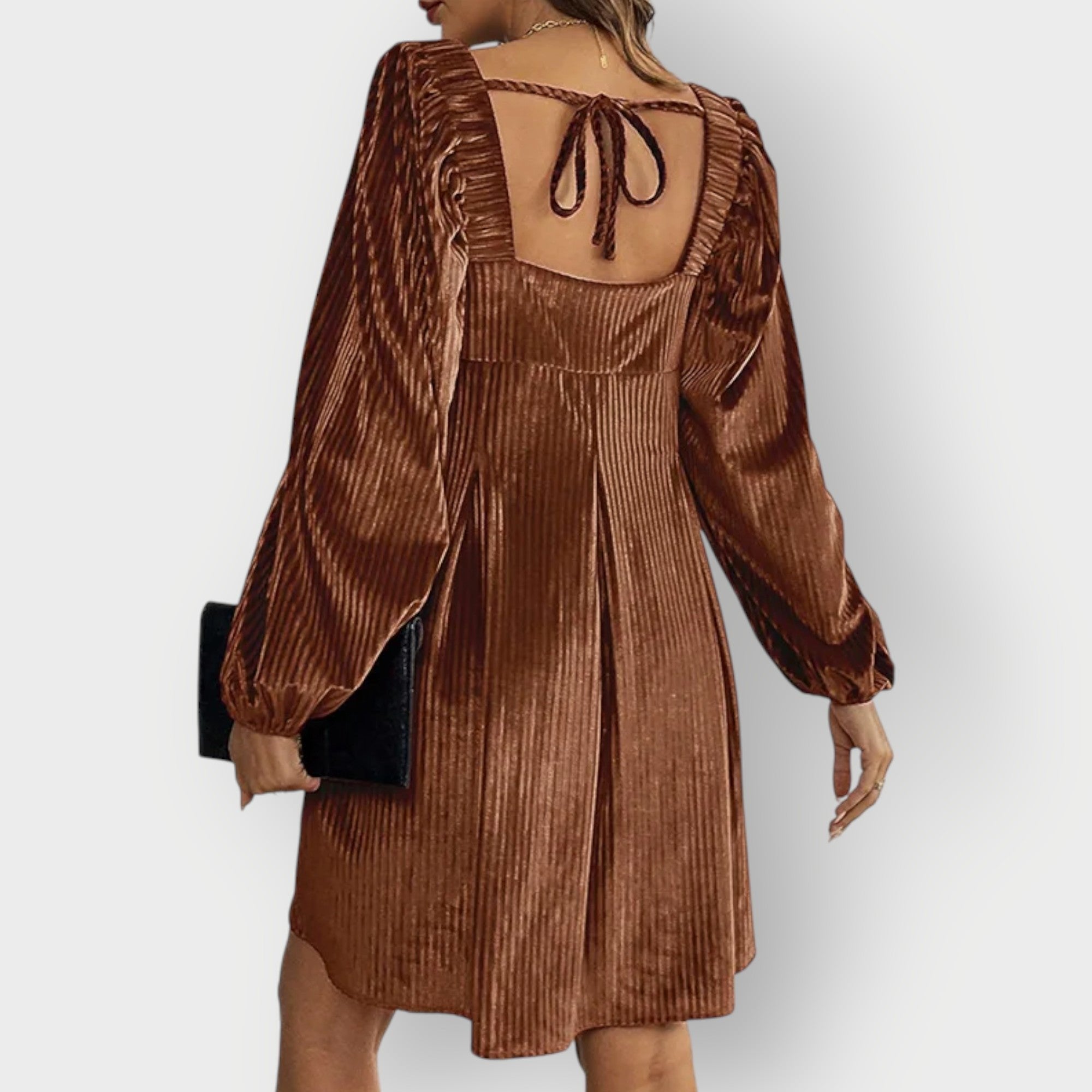 Women's Pleated Party Mini Dress
