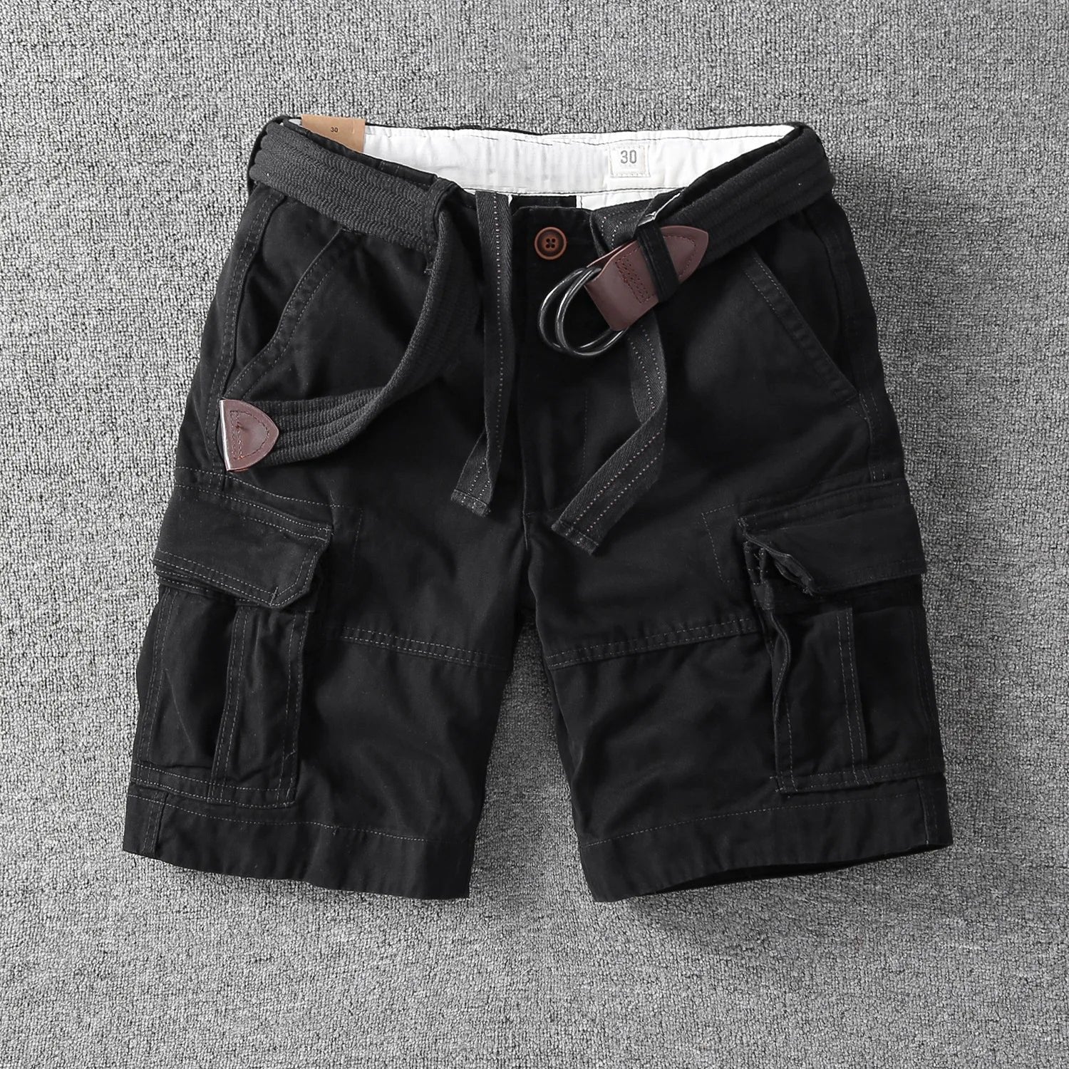 Men's Cargo Shorts - Black