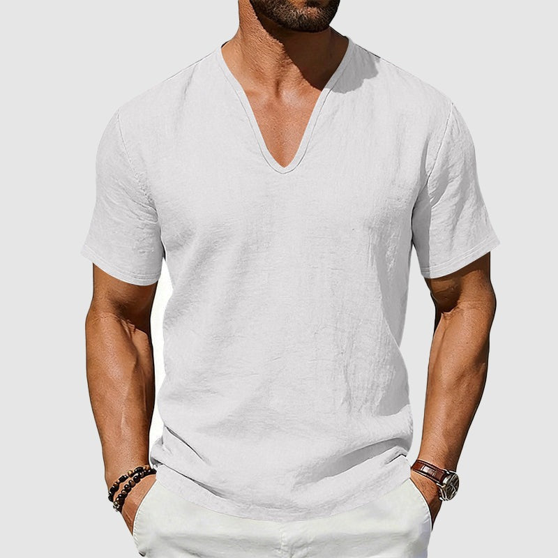 Short Sleeve V Neck Tee