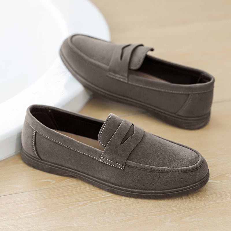Men's Suede Penny Loafers