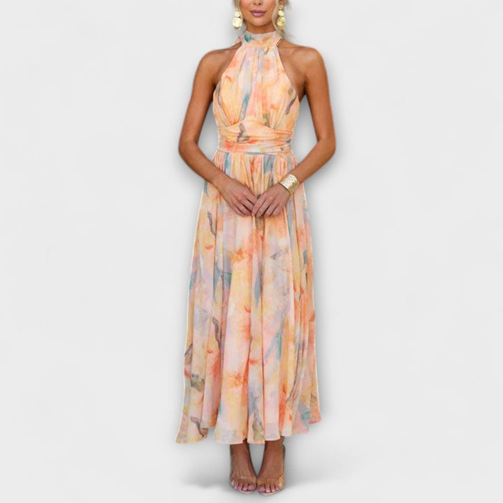 Laura™ | Halter Neck Maxi Dress