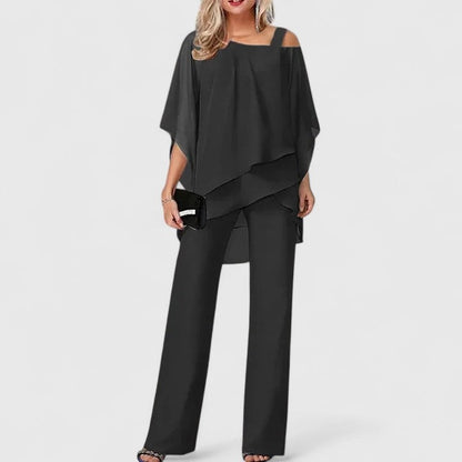 Formal Evening Two Piece Set - Black