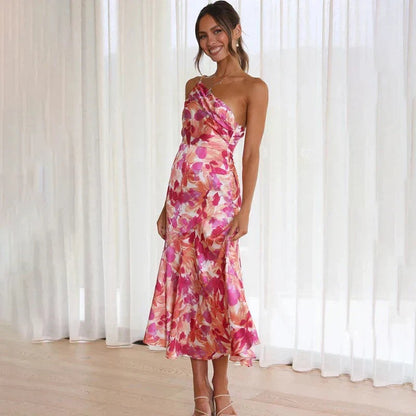 Floral Wedding Guest Midi Dress