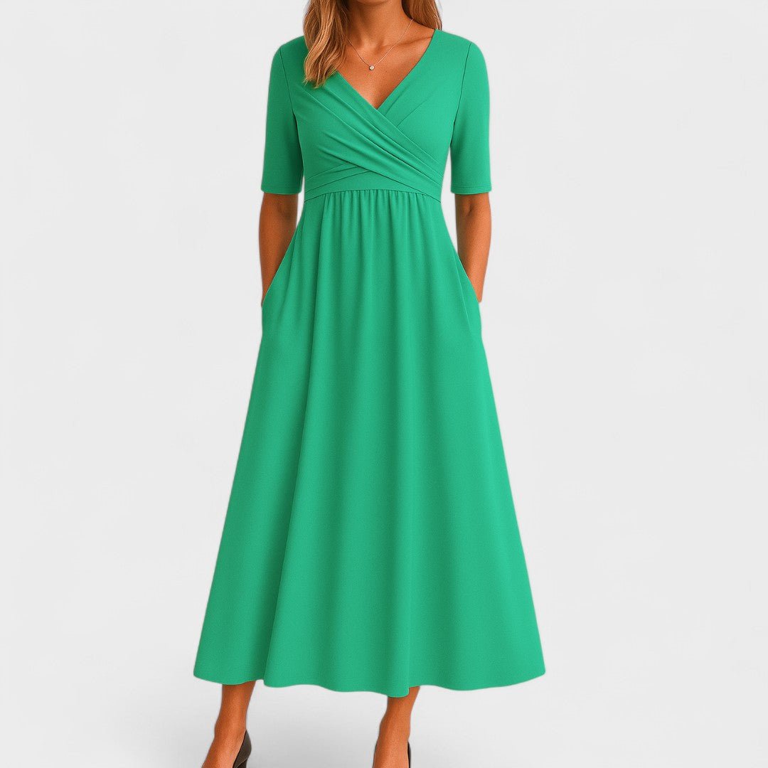 Women's Wrap Maxi Dress - Green