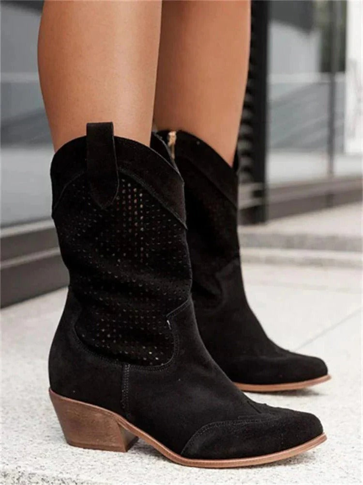 Western Cowboy Boots - Black