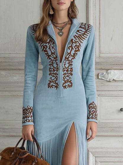 Fringe Maxi Dress