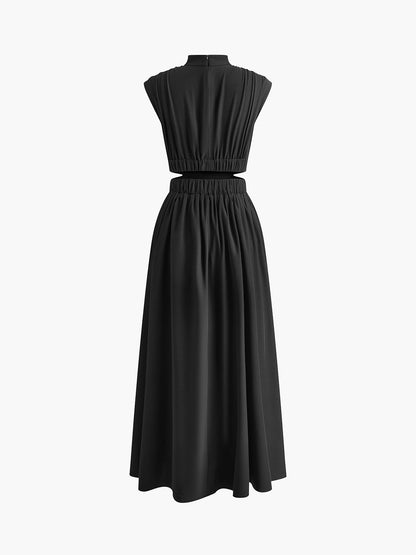 High Neck Formal Maxi Dress