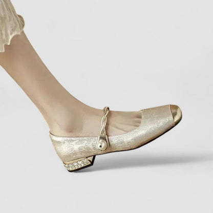 Mary Jane Block Heel Pumps