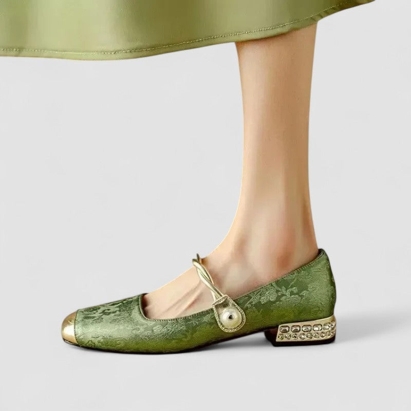 Mary Jane Block Heel Pumps
