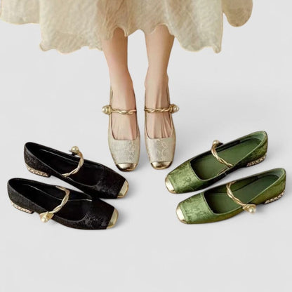 Mary Jane Block Heel Pumps