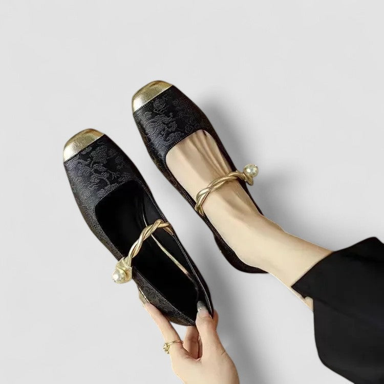 Mary Jane Block Heel Pumps