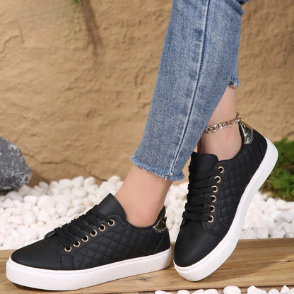 Casual Platform Sneakers - Black
