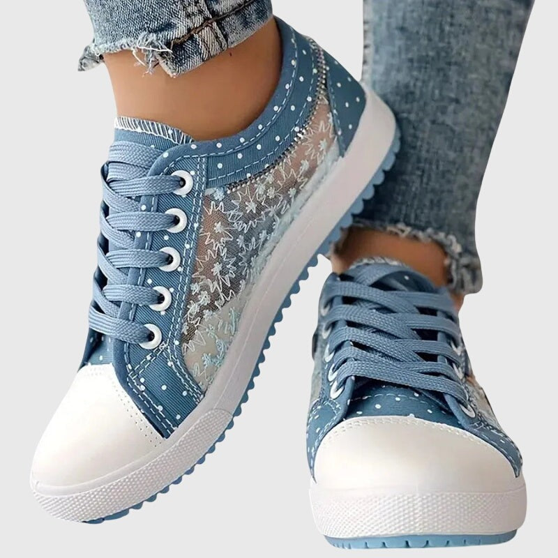 Floral Mesh Lace Sneakers