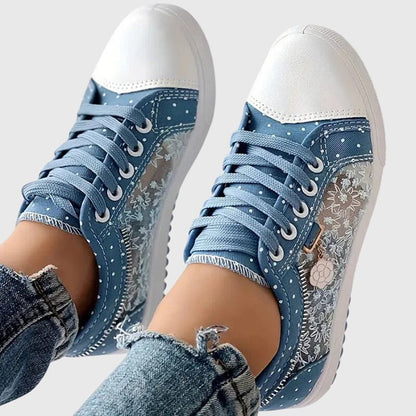 Floral Mesh Lace Sneakers