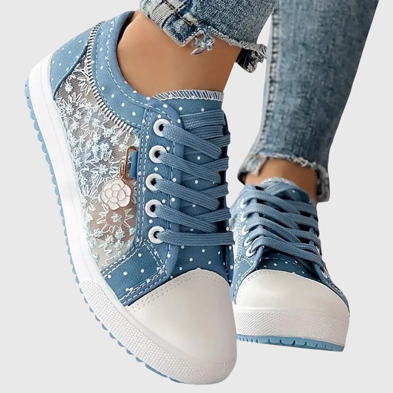 Floral Mesh Lace Sneakers