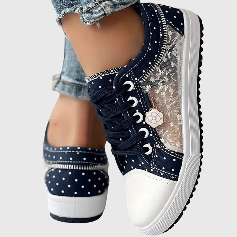 Floral Mesh Lace Sneakers