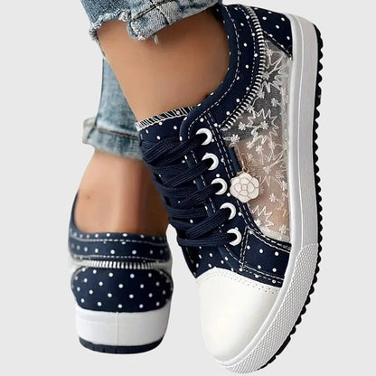 Floral Mesh Lace Sneakers